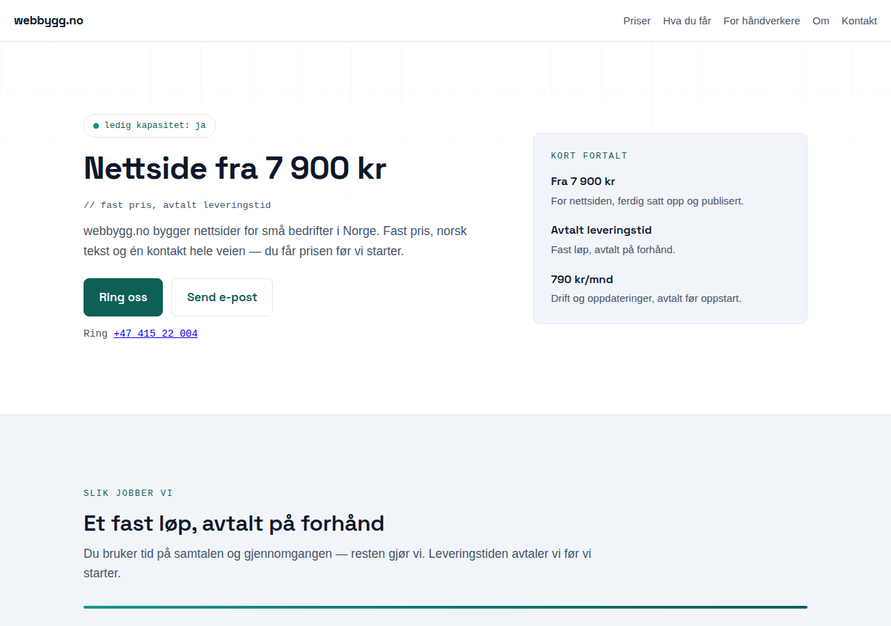 Strona dla małych firm